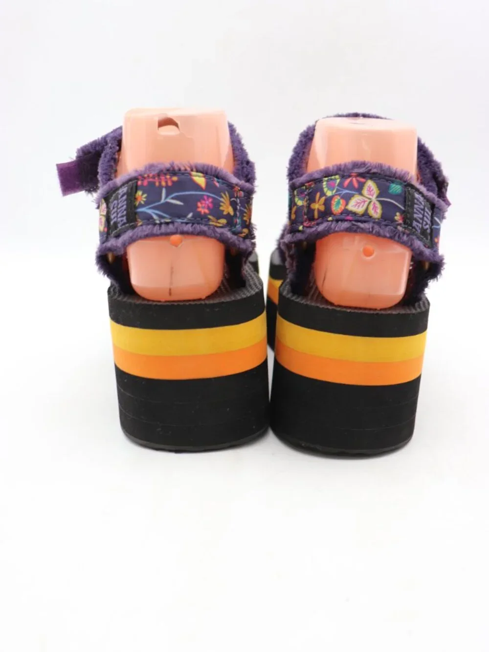 Teva Anna Sui Purple/Floral Platform Women's Size 7 Sandals Universal Anna